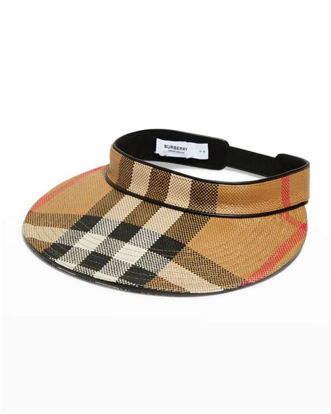 burberry visors|burberry checked visor.